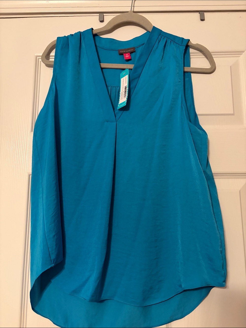 Vince Camuto Bright Teal V-Neck Sleeveless Camisole